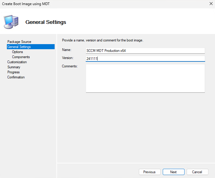 general settings